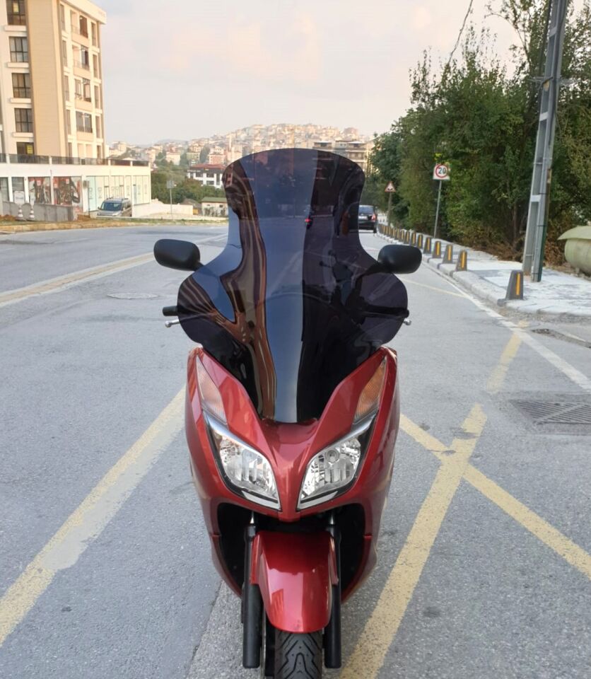 MOTOCAM Honda Forza 300 Ön Cam 2014-2017 Elcikli 78cm Siyah Renkli 4mm UZUN