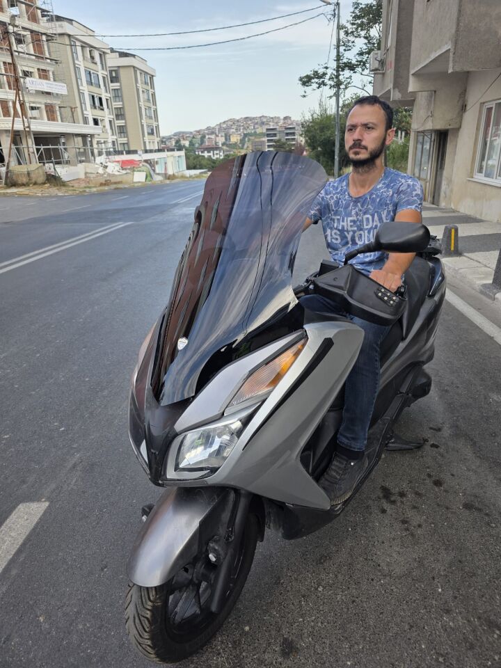 MOTOCAM Honda Forza 300 Ön Cam 2014-2017 Model 75cm Siyah Renkli 4mm