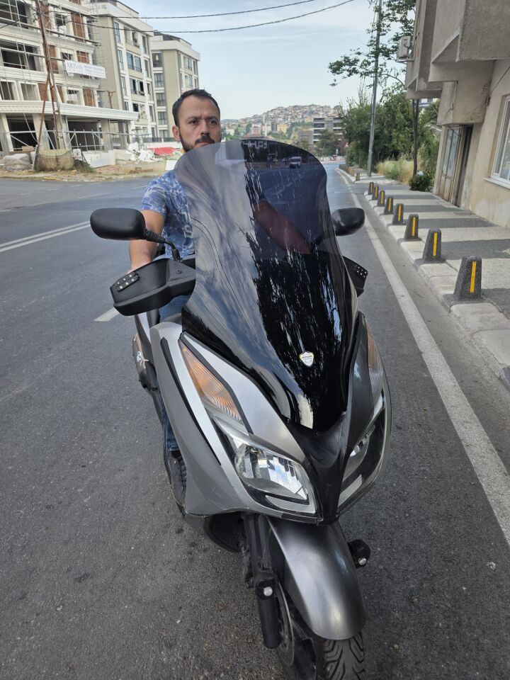 MOTOCAM Honda Forza 300 Ön Cam 2014-2017 Model 75cm Siyah Renkli 4mm