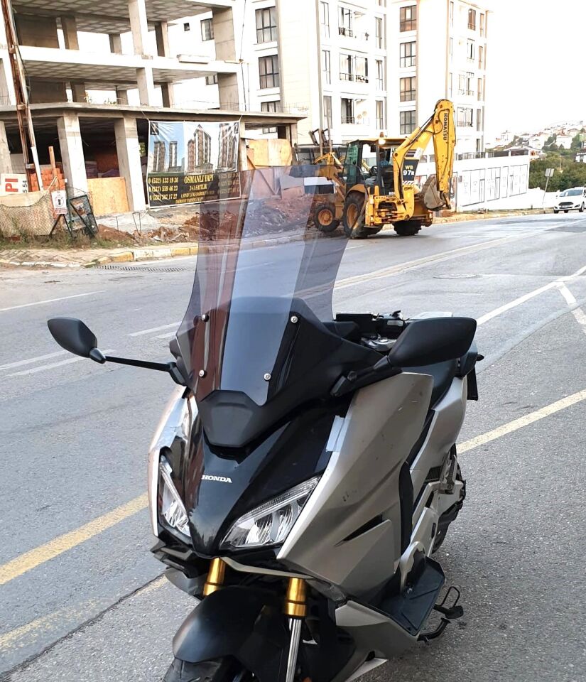 MOTOCAM Honda Forza NSS 750 Ön Cam 2021-2023 Model 60cm Füme Renkli 4mm