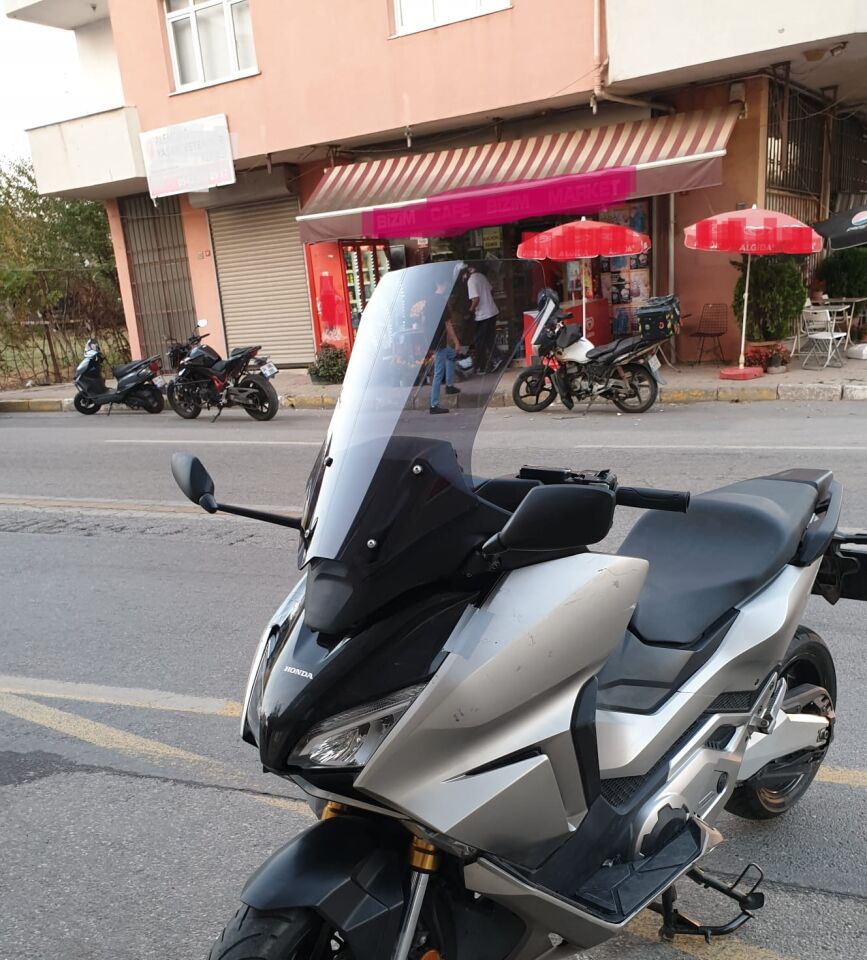 MOTOCAM Honda Forza NSS 750 Ön Cam 2021-2023 Model 60cm Füme Renkli 4mm