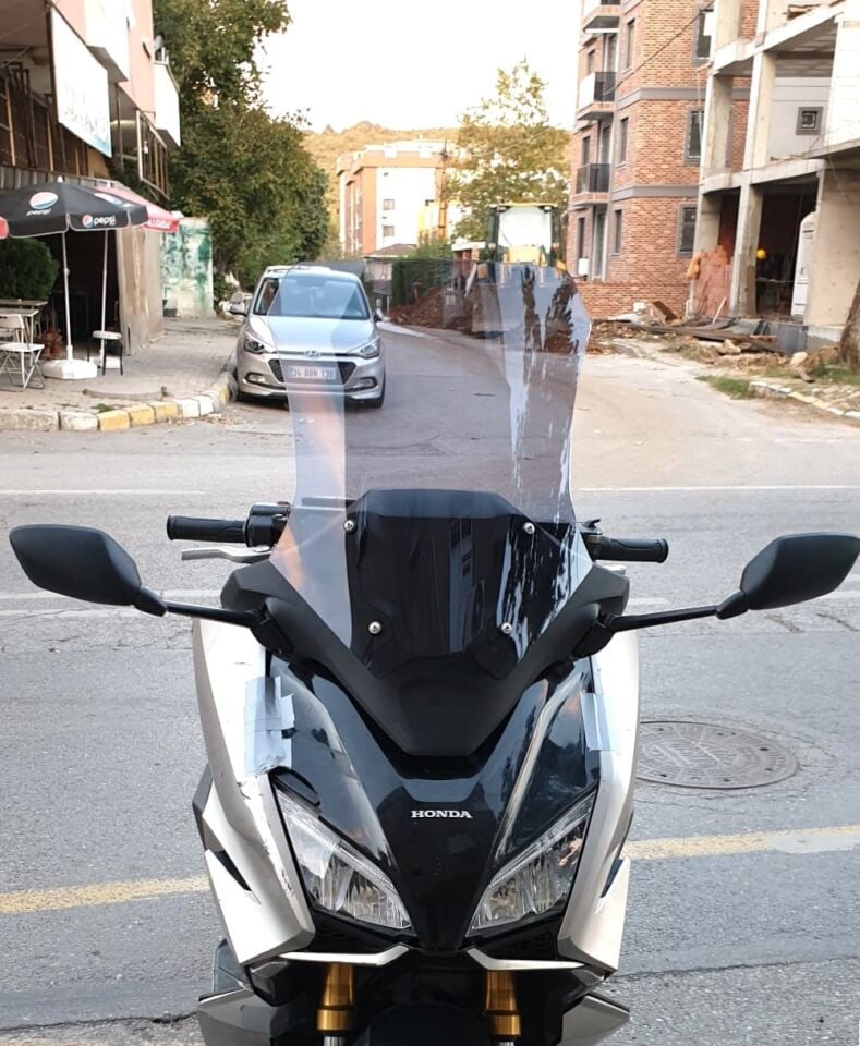 MOTOCAM Honda Forza NSS 750 Ön Cam 2021-2023 Model 60cm Füme Renkli 4mm