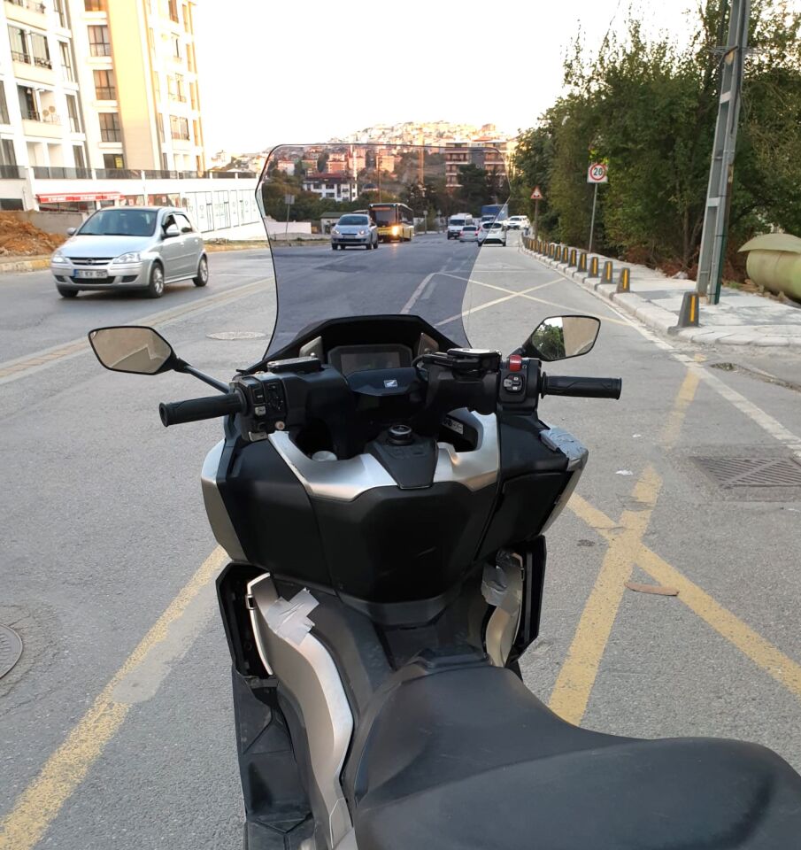 MOTOCAM Honda Forza NSS 750 Ön Cam 2021-2023 Model 60cm Füme Renkli 4mm