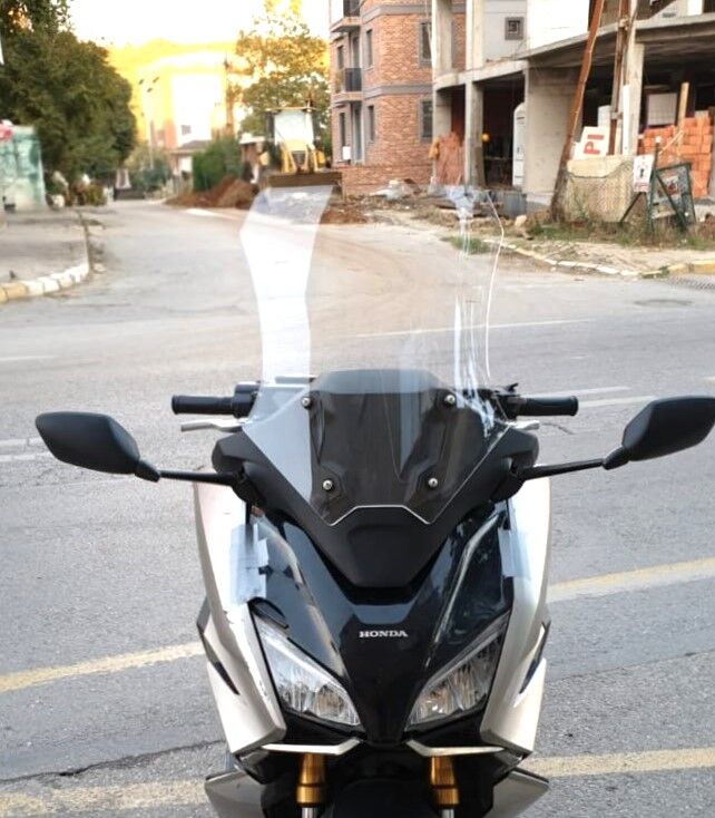 MOTOCAM Honda Forza NSS 750 Ön Cam 2021-2023 Model 60cm Şeffaf Renkli 4mm