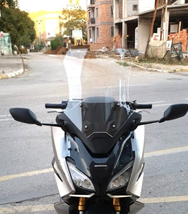 MOTOCAM Honda Forza NSS 750 Ön Cam 2021-2023 Model 60cm Şeffaf Renkli 4mm