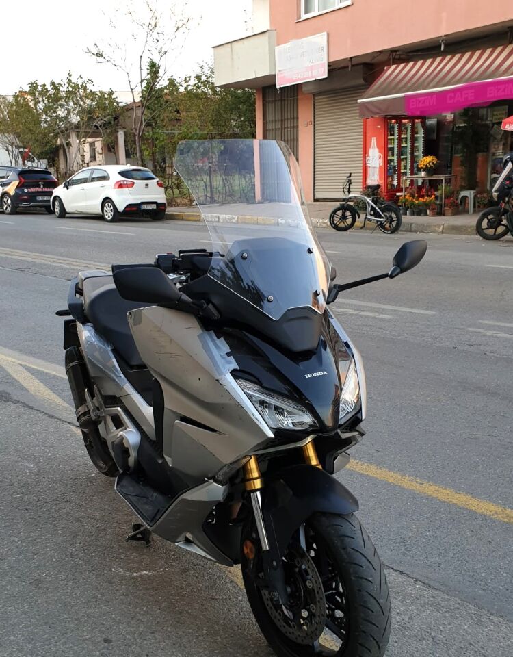 MOTOCAM Honda Forza NSS 750 Ön Cam 2021-2023 Model 60cm Şeffaf Renkli 4mm