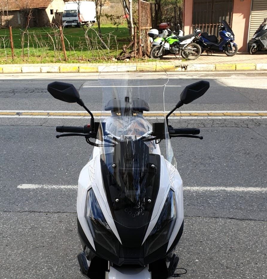 MOTOCAM Volta Apec Apx7 Ön Cam 2025-2026 Model 75cm Şeffaf Renkli 4mm UZUN