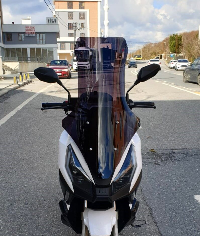 MOTOCAM Volta Apec Apx7 Ön Cam 2025-2026 Model 78cm Siyah Renkli 4mm UZUN