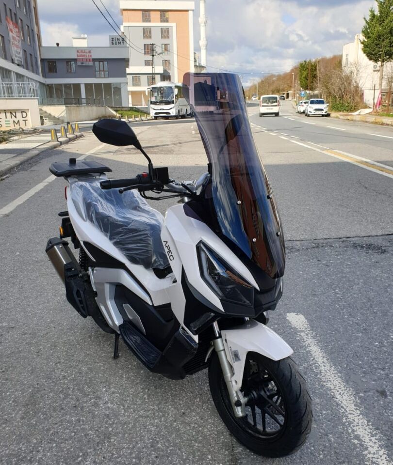 MOTOCAM Volta Apec Apx7 Ön Cam 2025-2026 Model 78cm Siyah Renkli 4mm UZUN