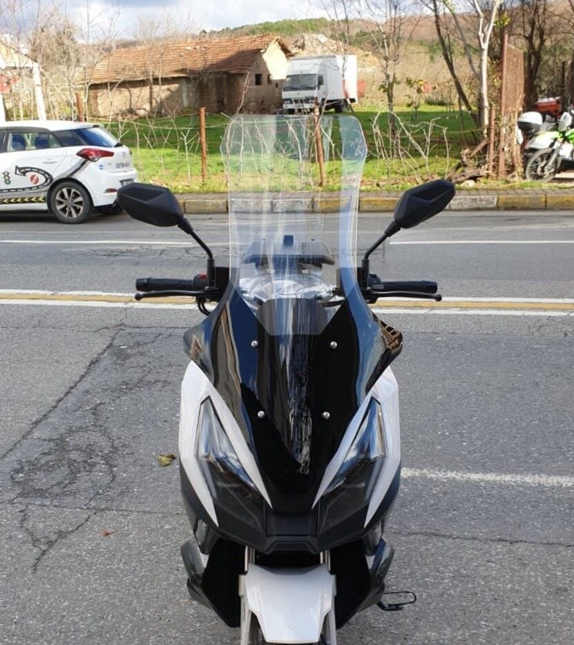 MOTOCAM Volta Apec Apx7 Ön Cam 2025-2026 Model 78cm Şeffaf Renkli 4mm UZUN