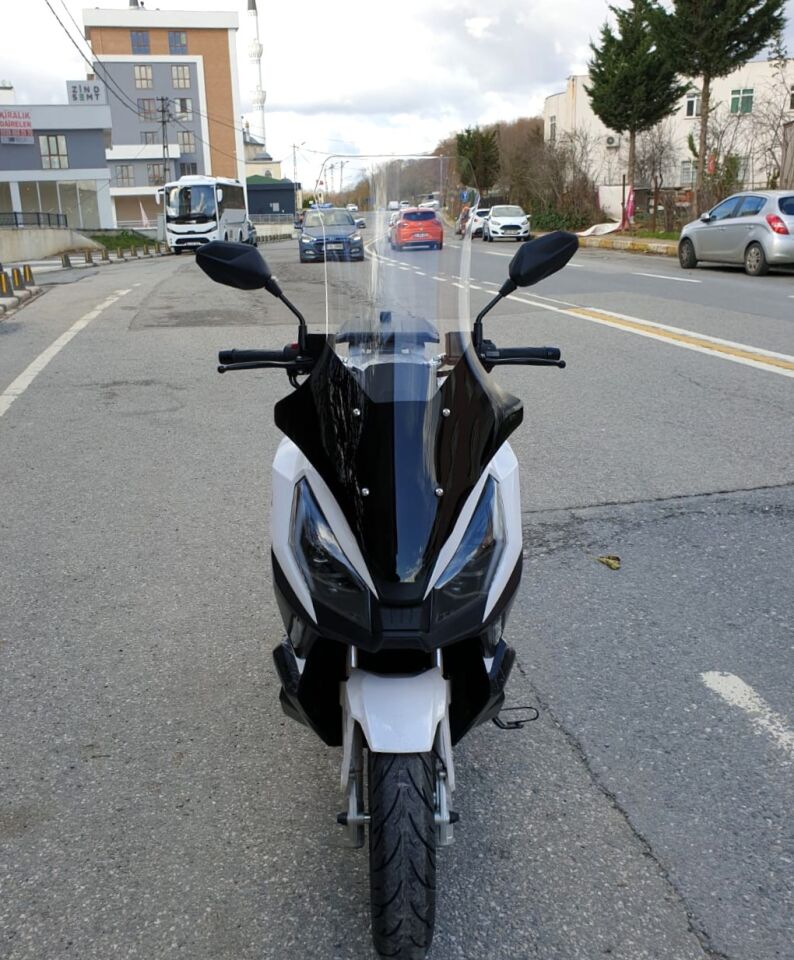 MOTOCAM Volta Apec Apx7 Ön Cam 2025-2026 Model 78cm Şeffaf Renkli 4mm UZUN