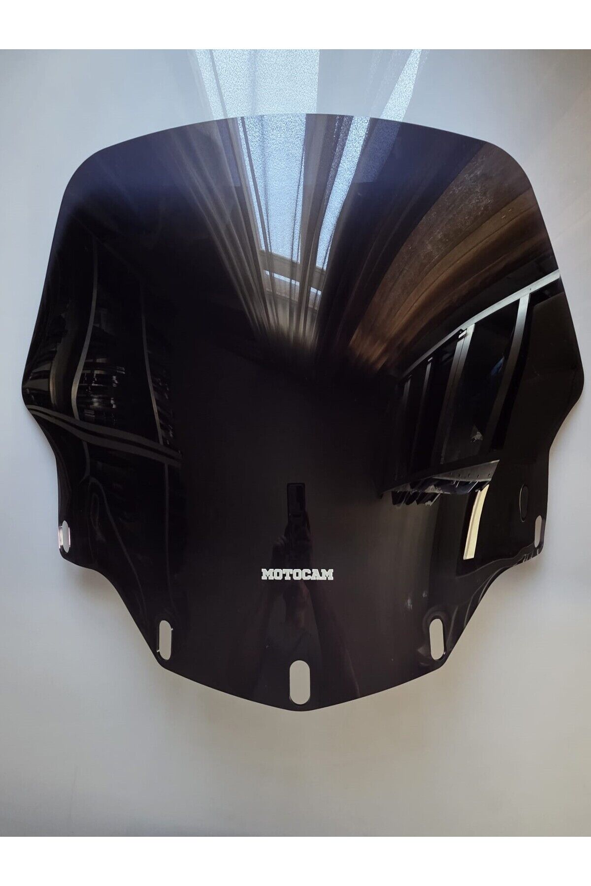 MOTOCAM Honda Goldwing GL 1500 Ön Cam 2007-2008 Model 66cm Siyah Renkli 4mm