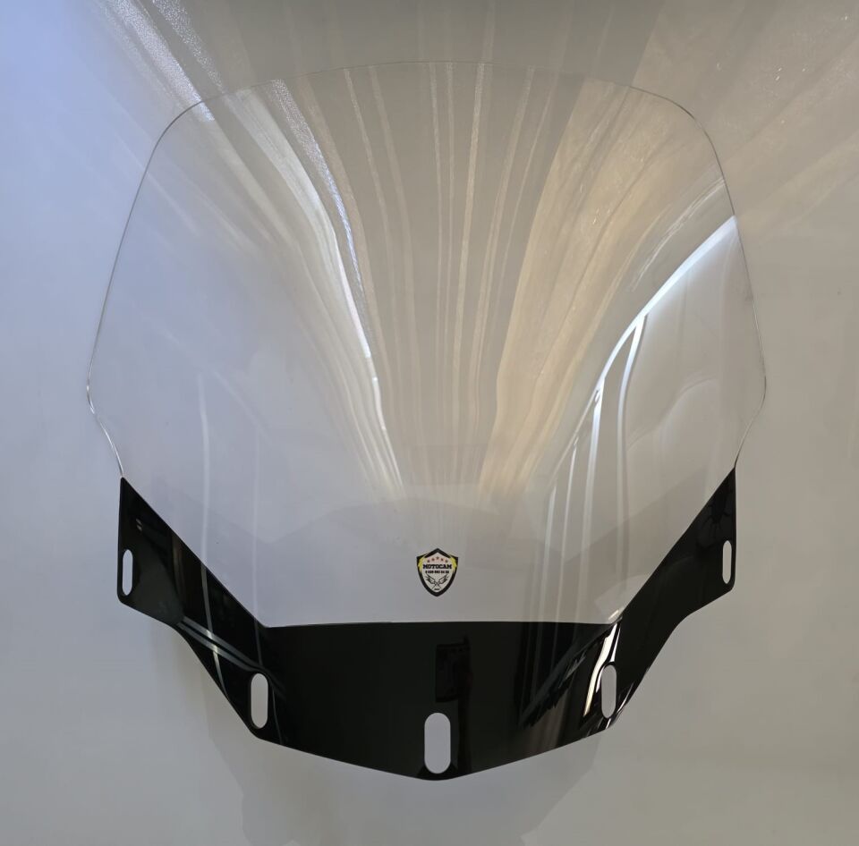 MOTOCAM Honda Goldwing GL 1500 Ön Cam 2007-2008 Model 66cm Şeffaf Renkli 4mm
