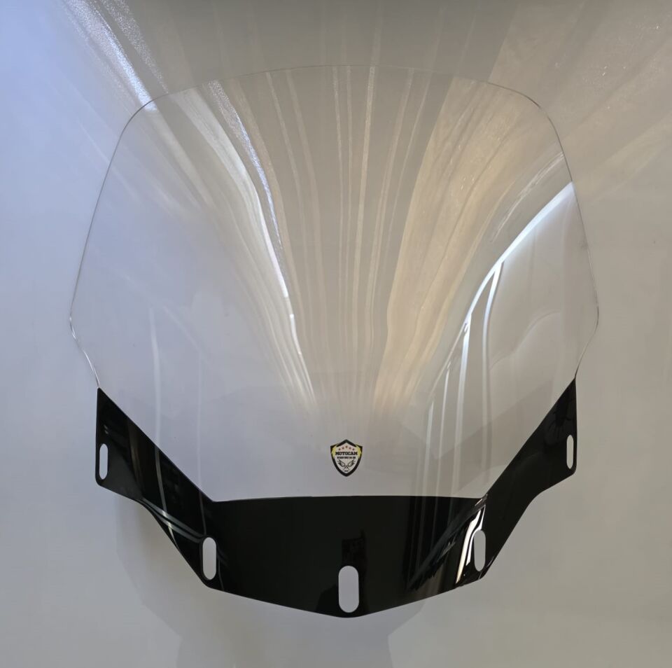 MOTOCAM Honda Goldwing GL 1500 Ön Cam 2007-2008 Model 66cm Şeffaf Renkli 4mm