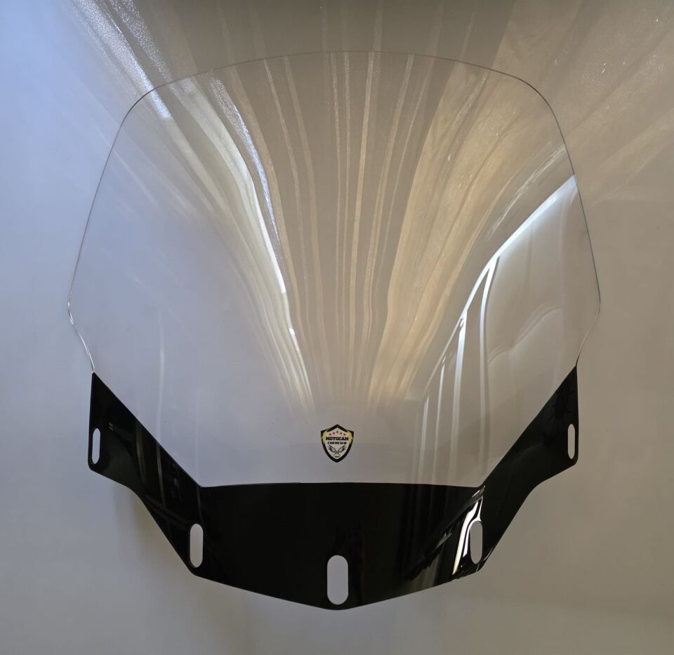 MOTOCAM Honda Goldwing GL 1500 Ön Cam 2007-2008 Model 66cm Şeffaf Renkli 4mm