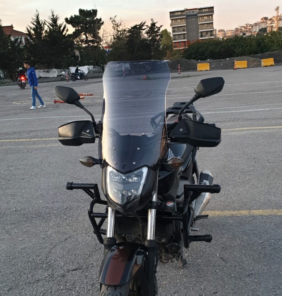 MOTOCAM Honda NC 700 750 S Ön Cam 2012-2020 Model 50cm Füme Renkli 4mm ORTA BOYLU