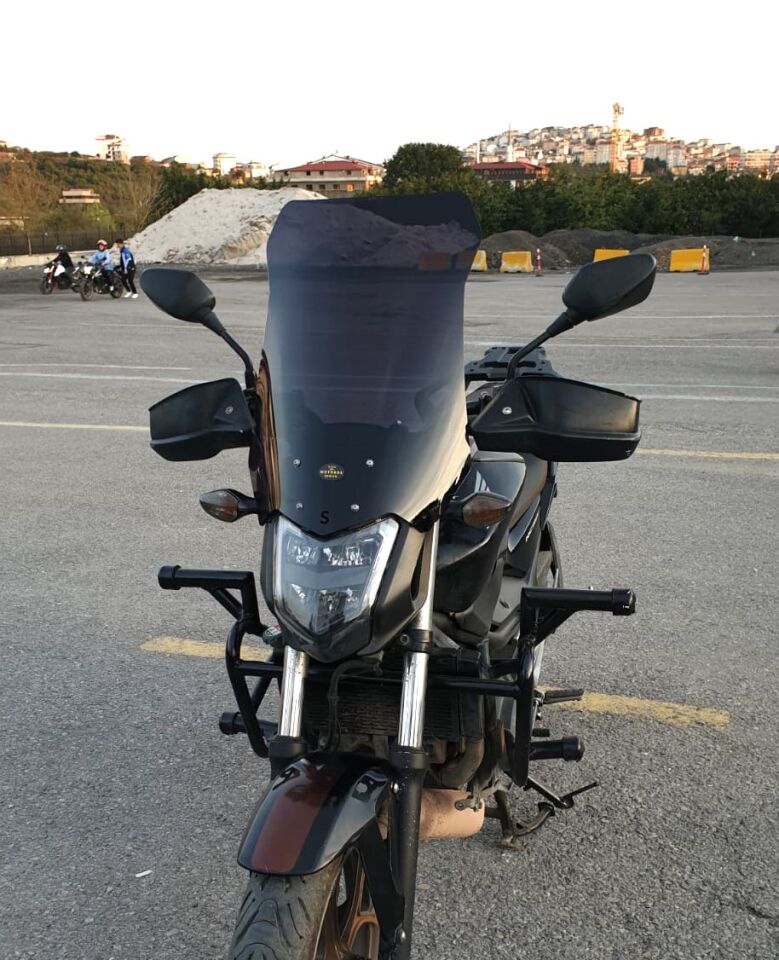 MOTOCAM Honda NC 700 750 S Ön Cam 2012-2020 Model 50cm Siyah Renkli 4mm ORTA BOYLU CAM