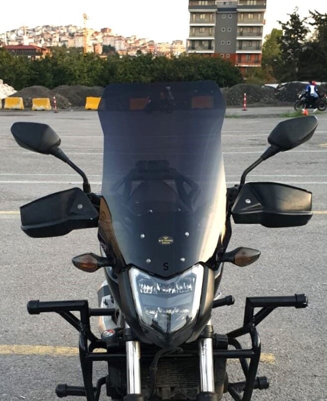 MOTOCAM Honda NC 700 750 S Ön Cam 2012-2020 Model 50cm Siyah Renkli 4mm ORTA BOYLU CAM