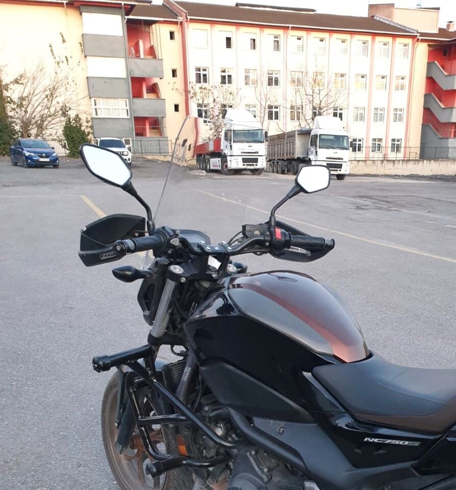 MOTOCAM Honda NC 700 750 S Ön Cam 2012-2020 Model 50cm Şeffaf Renkli 4mm ORTA BOYLU CAM