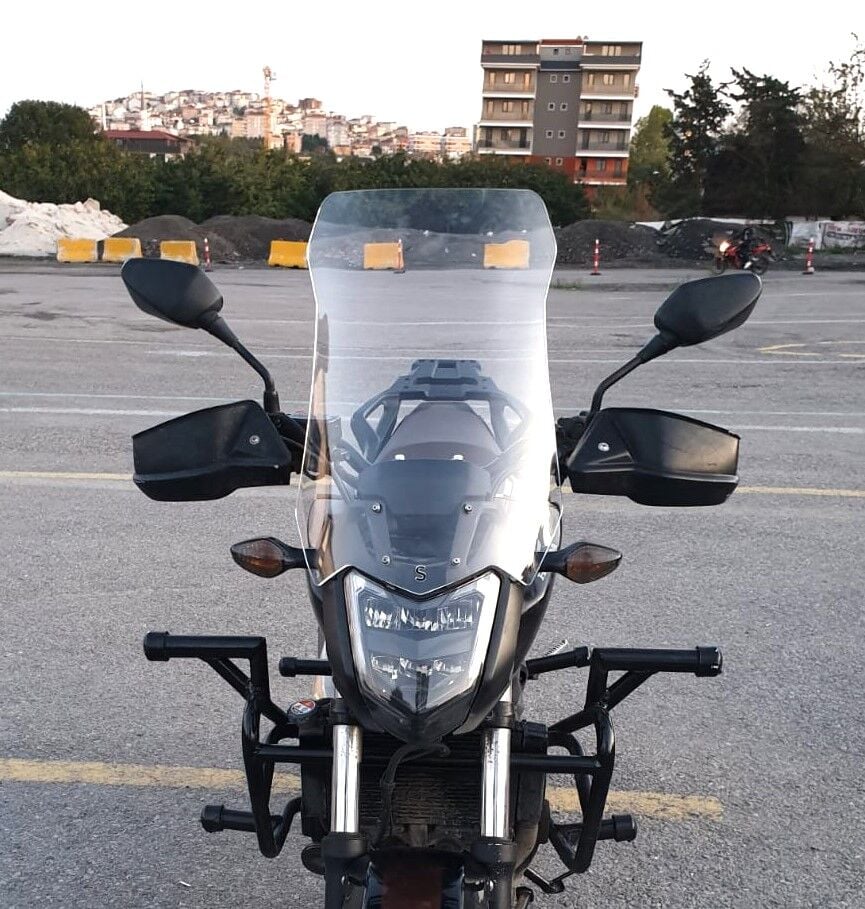 MOTOCAM Honda NC 700 750 S Ön Cam 2012-2020 Model 50cm Şeffaf Renkli 4mm ORTA BOYLU CAM