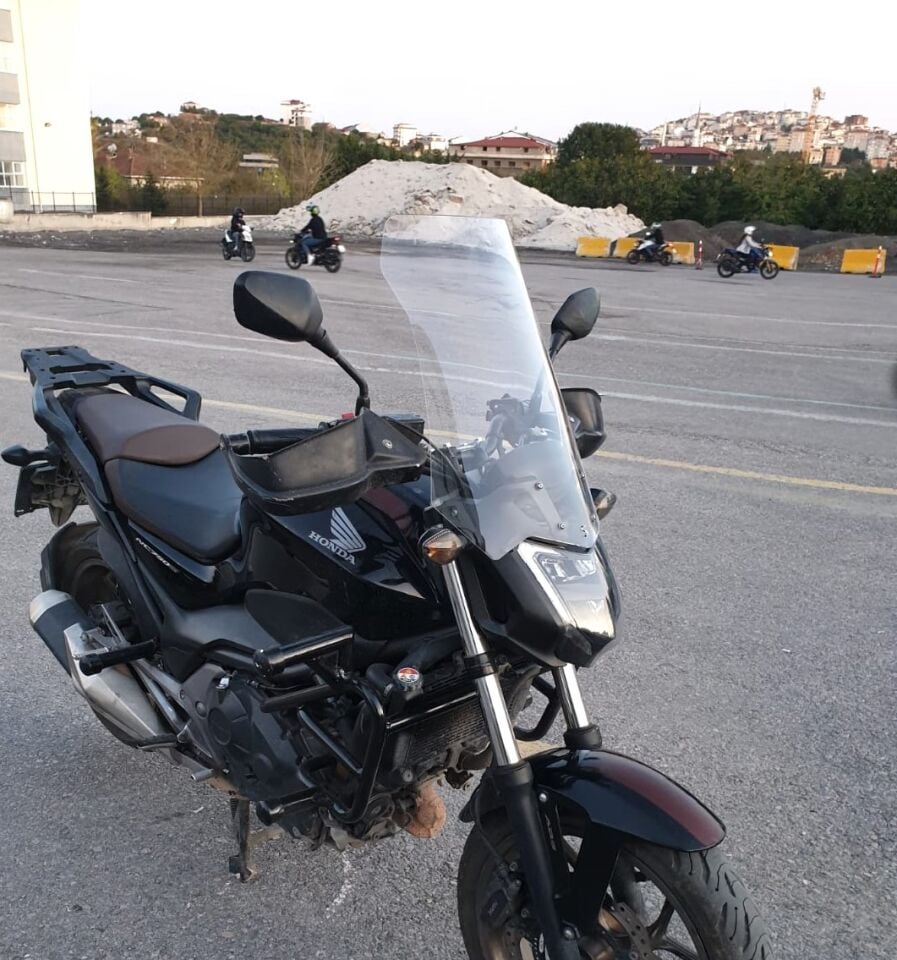 MOTOCAM Honda NC 700 750 S Ön Cam 2012-2020 Model 50cm Şeffaf Renkli 4mm ORTA BOYLU CAM