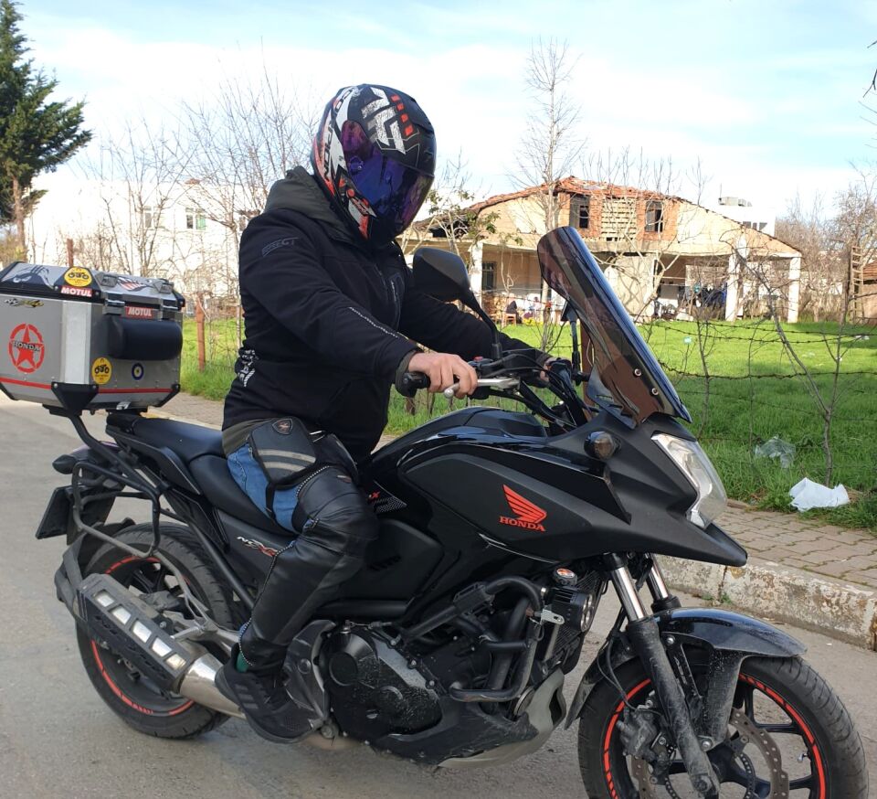 MOTOCAM Honda NC 700 750 X Ön Cam 2012-2015 Model 50cm Siyah Renkli 4mm ORTA BOYLU