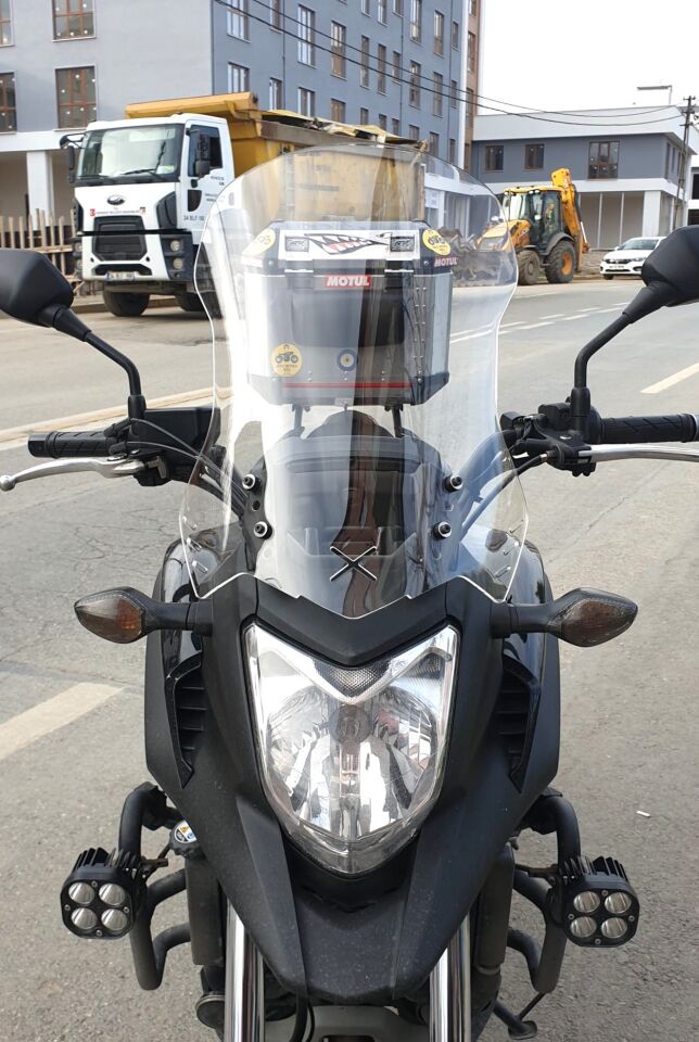 MOTOCAM Honda NC 700 750 X Ön Cam 2012-2015 Model 50cm Şeffaf Renkli 4mm ORTA BOYLU
