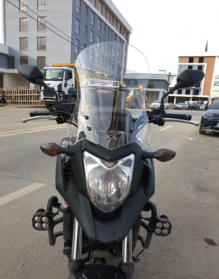 MOTOCAM Honda NC 700 750 X Ön Cam 2012-2015 Model 50cm Şeffaf Renkli 4mm ORTA BOYLU