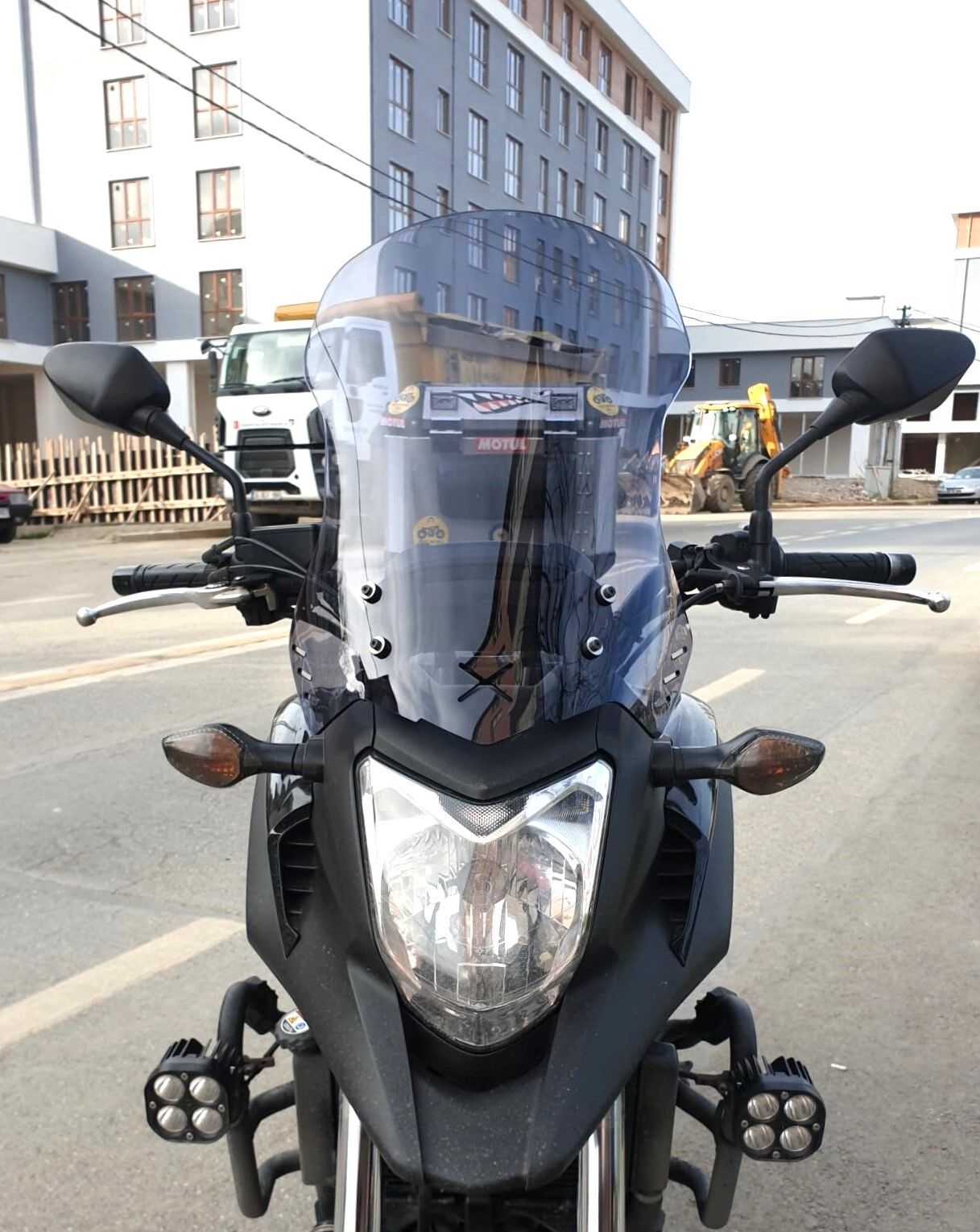 MOTOCAM Honda NC 700 750 X Ön Cam 2012-2015 Model 59cm Füme Renkli 4mm UZUN