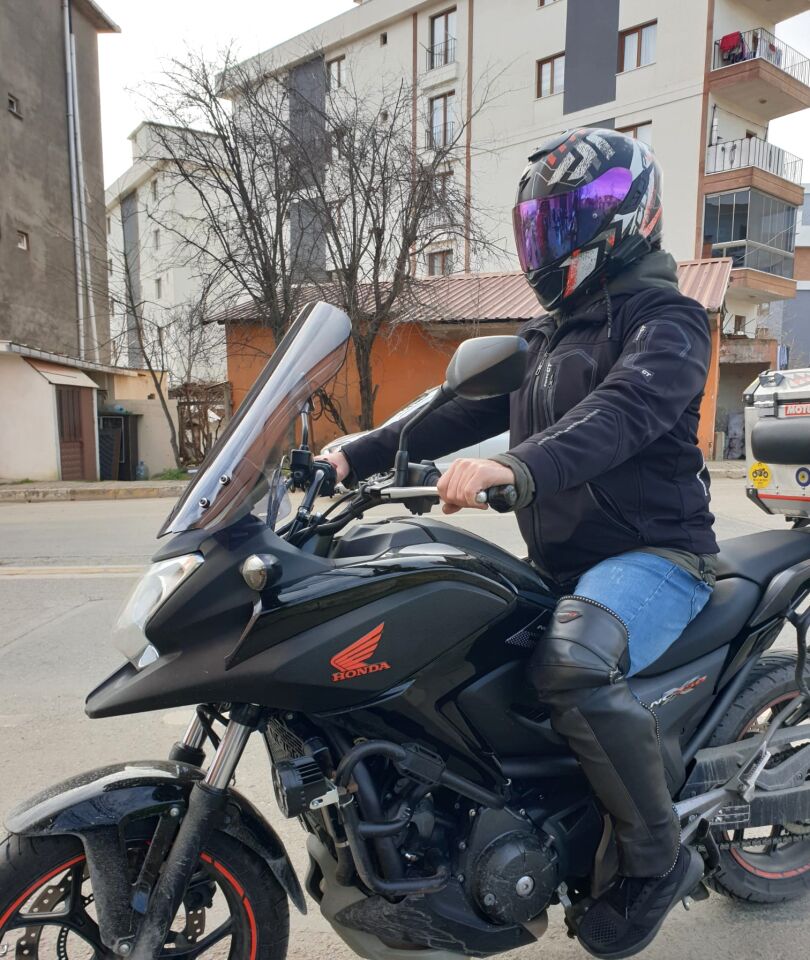 MOTOCAM Honda NC 700 750 X Ön Cam 2012-2015 Model 59cm Füme Renkli 4mm UZUN