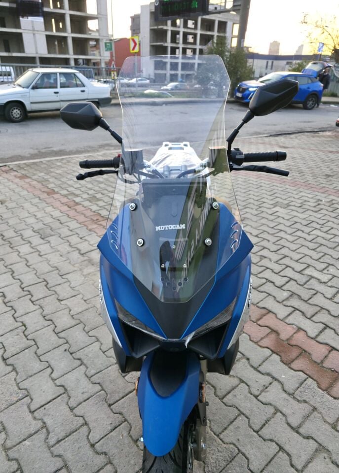 MOTOCAM Volta Revolt RSX7 Ön Cam 2022-2026 Model 75cm Şeffaf Renkli 4mm