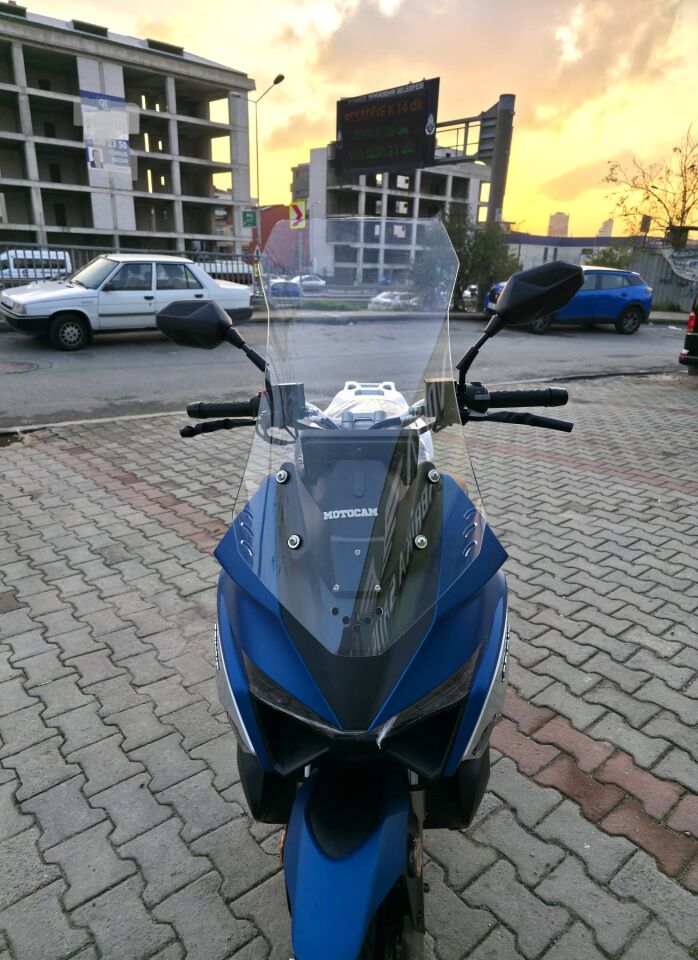 MOTOCAM Volta Revolt RSX7 Ön Cam 2022-2026 Model 75cm Şeffaf Renkli 4mm