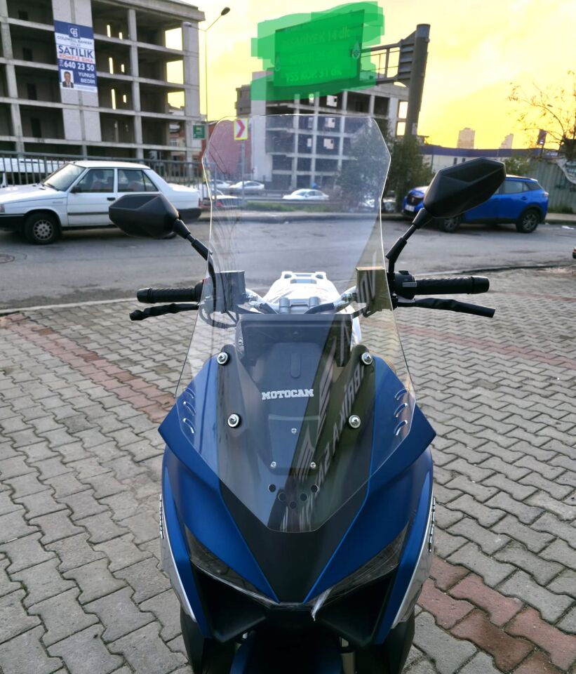 MOTOCAM Volta Revolt RSX7 Ön Cam 2022-2026 Model 75cm Şeffaf Renkli 4mm