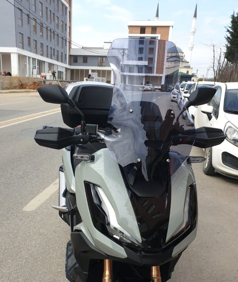 MOTOCAM Honda Adv 350 Ön Cam 2023-2026 Model 72cm Füme Renkli 4mm UZUN