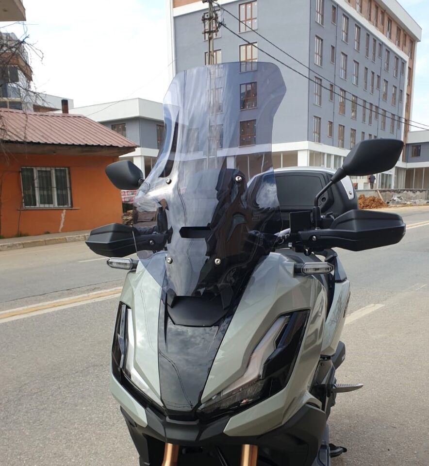 MOTOCAM Honda Adv 350 Ön Cam 2023-2026 Model 72cm Füme Renkli 4mm UZUN