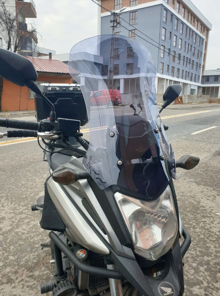 MOTOCAM Honda NC 700 750 X Ön Cam 2016-2020 Model 50cm Füme Renkli 4mm ORTA BOYLU