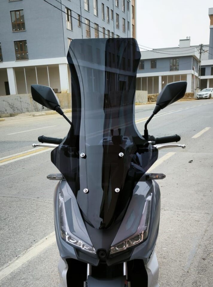 MOTOCAM Volta Revolt RSX7 Ön Cam 2022-2026 Model 78cm Siyah Renkli 4mm