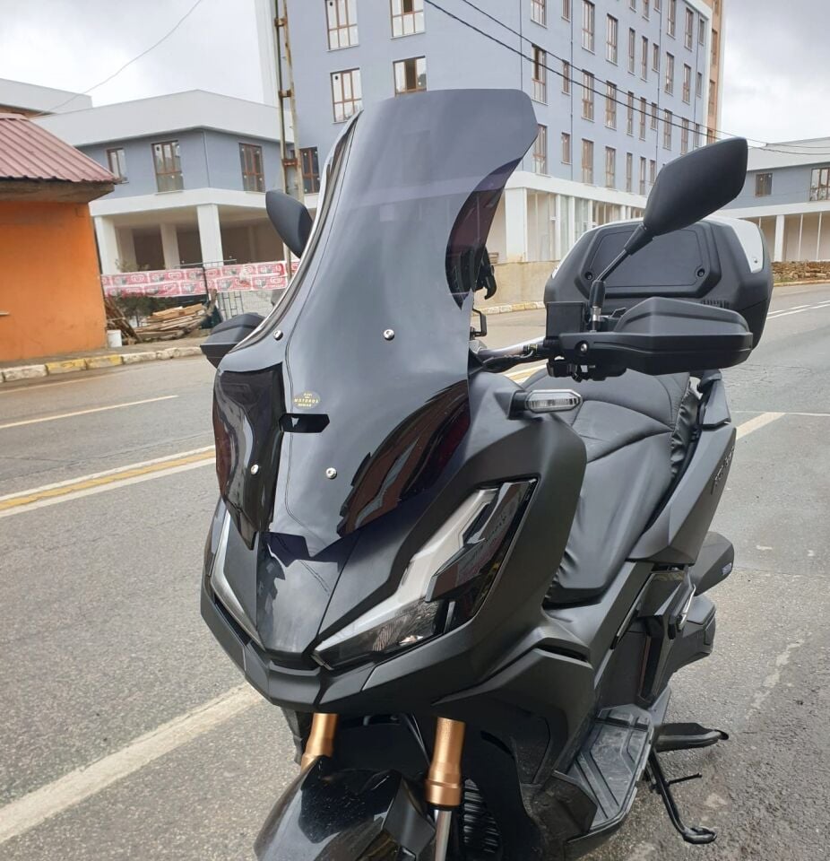 MOTOCAM Honda Adv 350 Ön Cam 2023-2026 Model 72cm Siyah Renkli 4mm UZUN