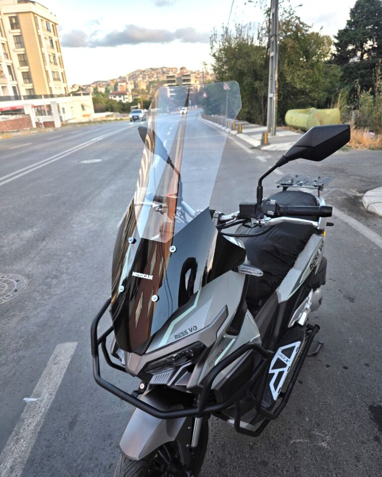 MOTOCAM Volta Revolt RSX7 Ön Cam 2022-2026 Model 78cm Şeffaf Renkli 4mm