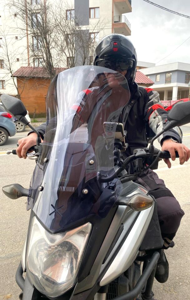 MOTOCAM Honda NC 700 750 X Ön Cam 2016-2020 Model 59cm Füme Renkli 4mm UZUN