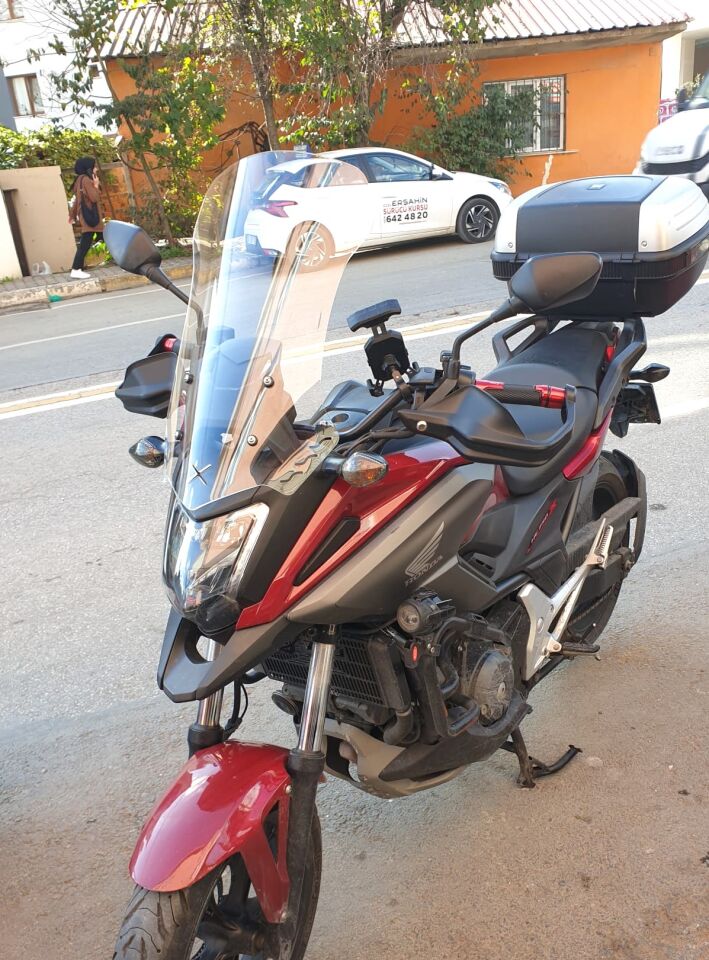 MOTOCAM Honda NC 700 750 X Ön Cam 2016-2020 Model 59cm Şeffaf Renkli 4mm UZUN