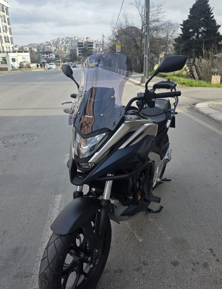 MOTOCAM Honda NC 700 750 X Ön Cam 2021-2024 Model 50cm Füme Renkli 4mm ORTA BOYLU