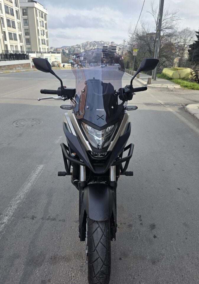 MOTOCAM Honda NC 700 750 X Ön Cam 2021-2024 Model 50cm Füme Renkli 4mm ORTA BOYLU