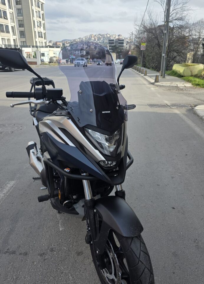 MOTOCAM Honda NC 700 750 X Ön Cam 2021-2024 Model 50cm Füme Renkli 4mm ORTA BOYLU