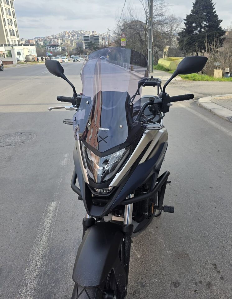 MOTOCAM Honda NC 700 750 X Ön Cam 2021-2024 Model 50cm Füme Renkli 4mm ORTA BOYLU