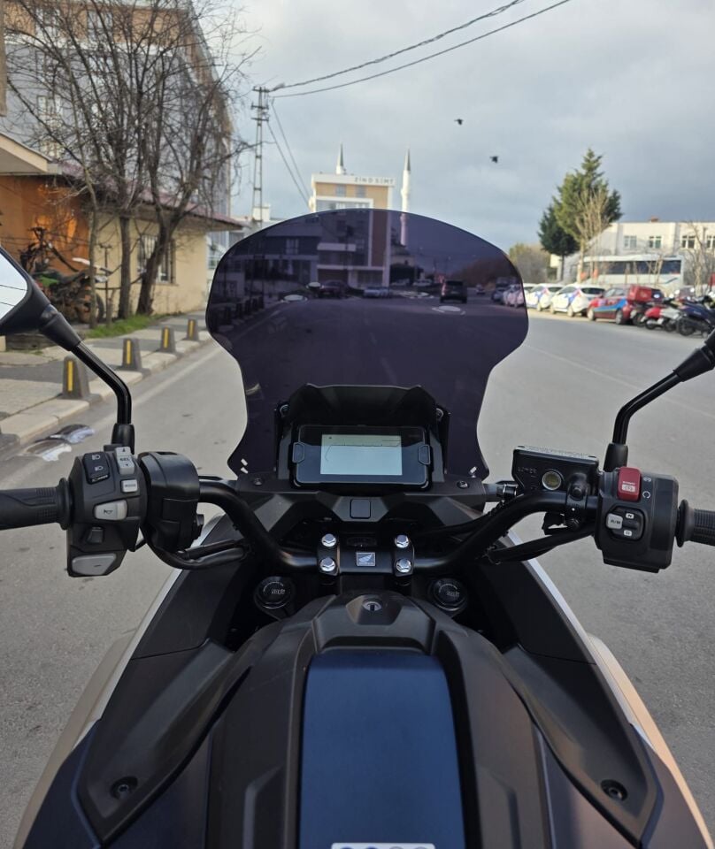 MOTOCAM Honda NC 700 750 X Ön Cam 2021-2024 Model 50cm Siyah Renkli 4mm ORTA BOYLU
