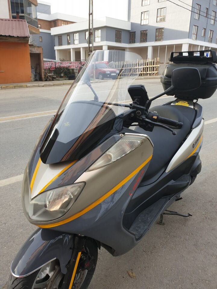 MOTOCAM Yamaha Majesty 400 Ön Cam 2003-2015 Model 68cm Şeffaf Renkli 4mm