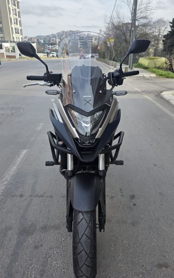 MOTOCAM Honda NC 700 750 X Ön Cam 2021-2024 Model 50cm Şeffaf Renkli 4mm ORTA BOYLU