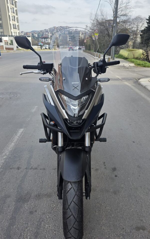 MOTOCAM Honda NC 700 750 X Ön Cam 2021-2024 Model 50cm Şeffaf Renkli 4mm ORTA BOYLU