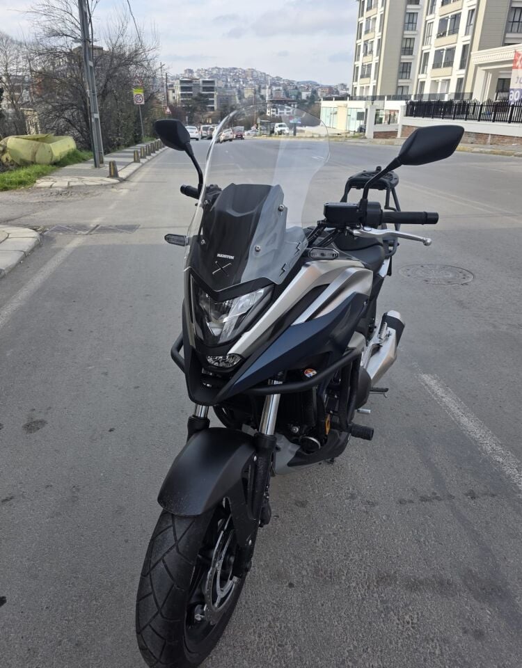 MOTOCAM Honda NC 700 750 X Ön Cam 2021-2024 Model 50cm Şeffaf Renkli 4mm ORTA BOYLU